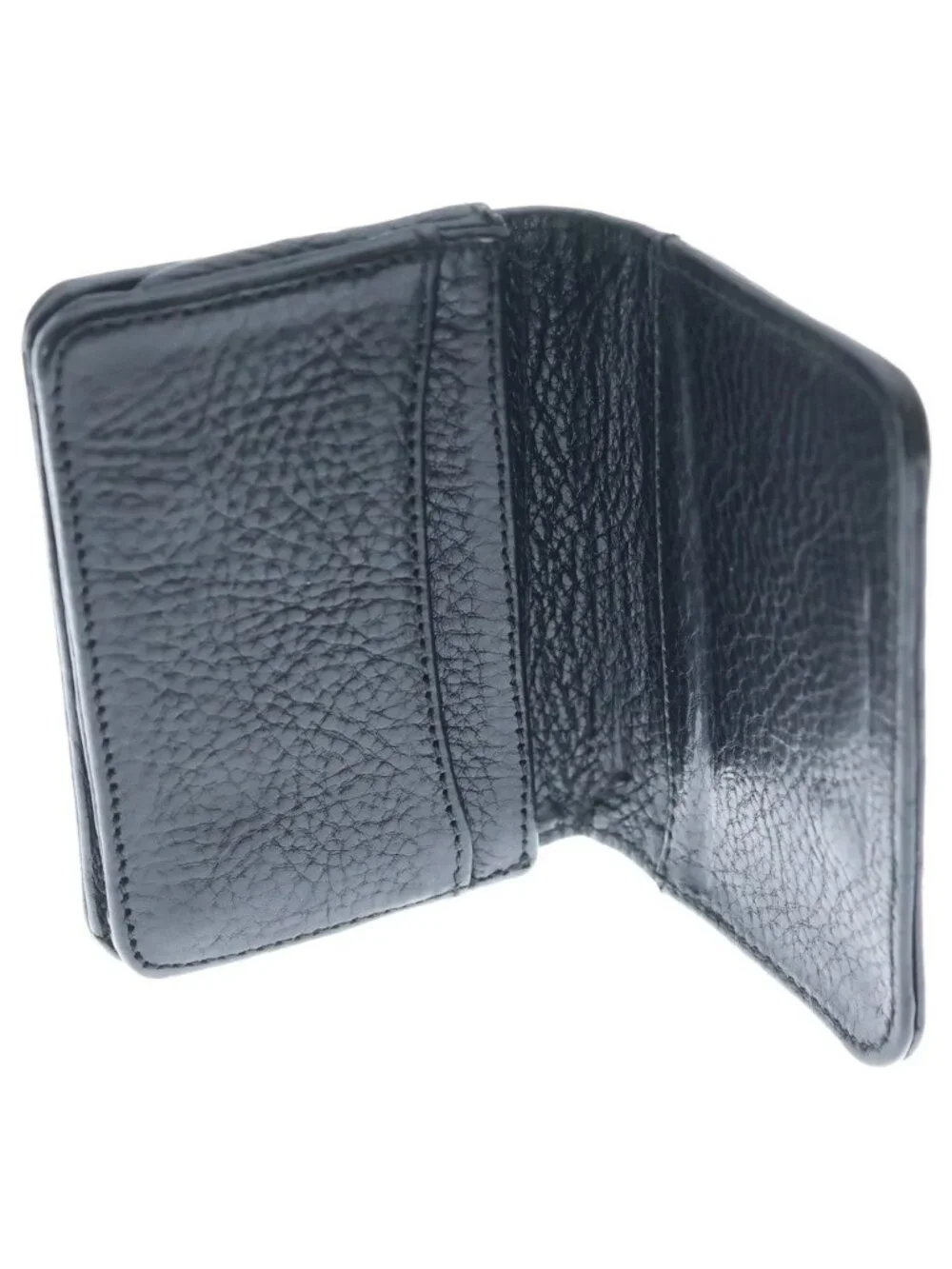 Chrome Hearts Crd Arch Logo Plate 3 Pockets Leather Card Case Black